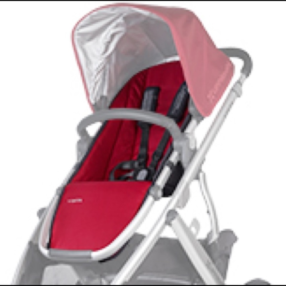 Red Uppababy Vista Seat fabric